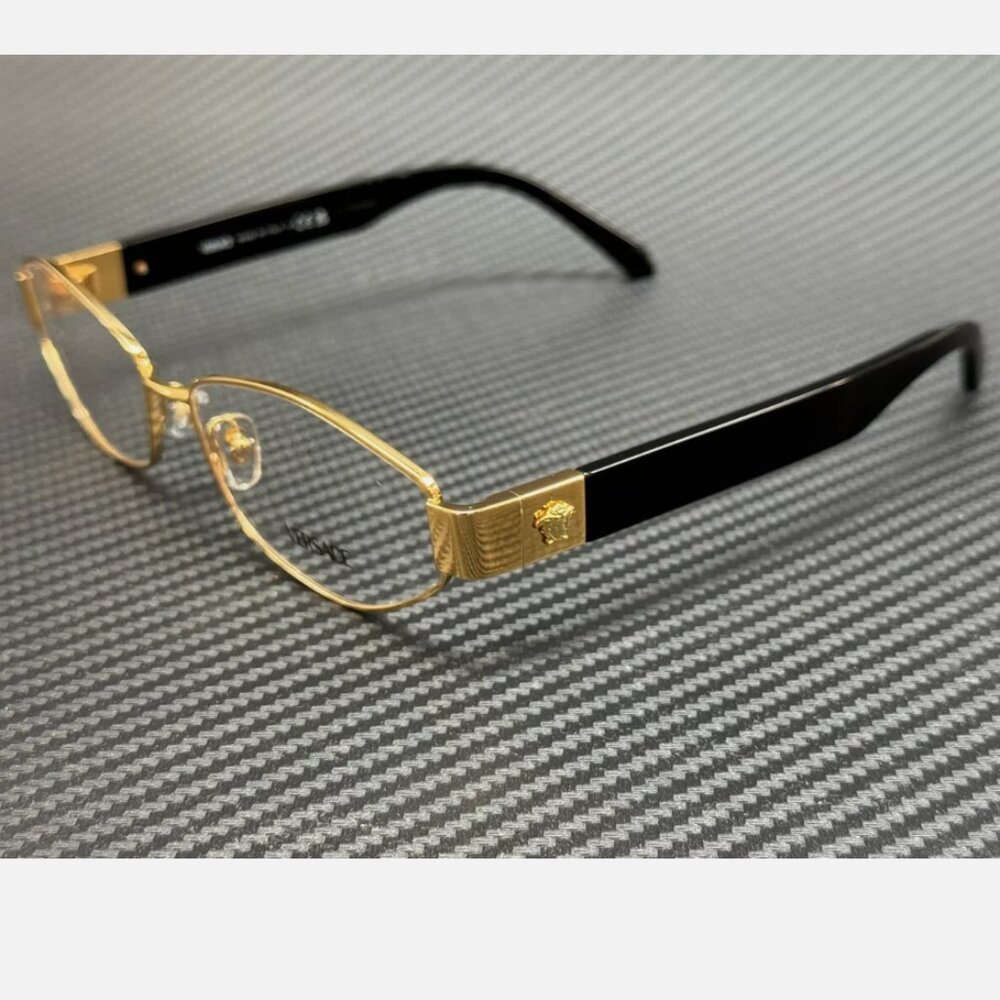 Versace Gold Black Men's Sunglasses 55mm